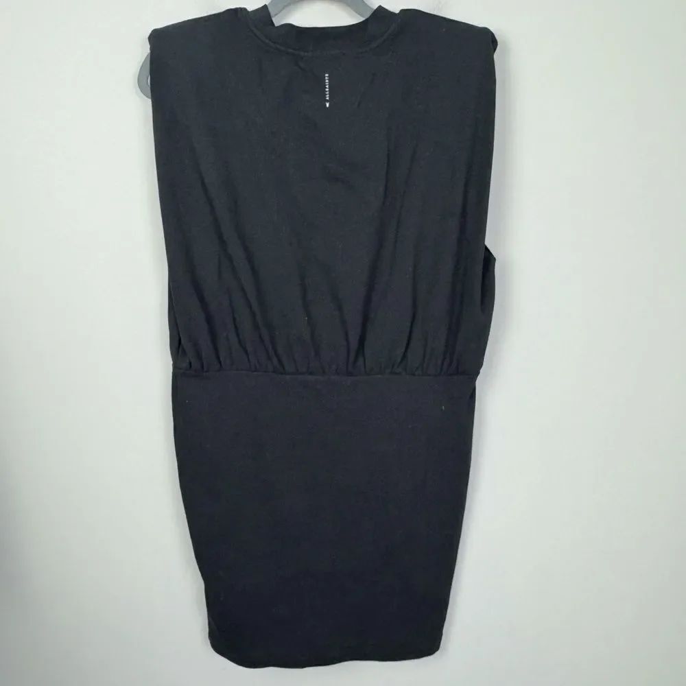 ALL SAINTS | NEW Mika Black Structured Shoulder Sleeveless Dress Women’s Size L - Picture 10 of 12